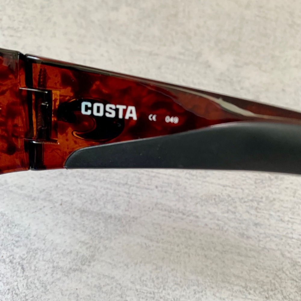 Costa Del Mar Corbina CB10 Polarized Sunglasses Brown Frame Gray Lens 580P Men's - Picture 4 of 16